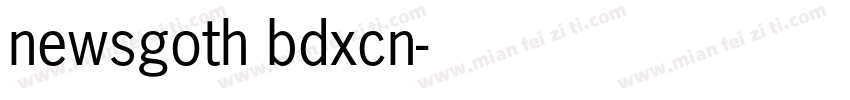 newsgoth bdxcn字体转换